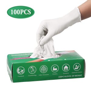 guantes latex sin polvo aislantes de factores externos y coronavirus humano